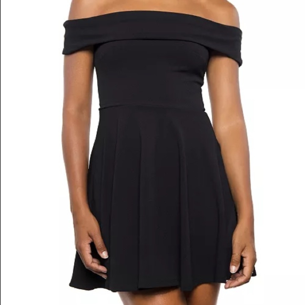NWT Black off the shoulder dress